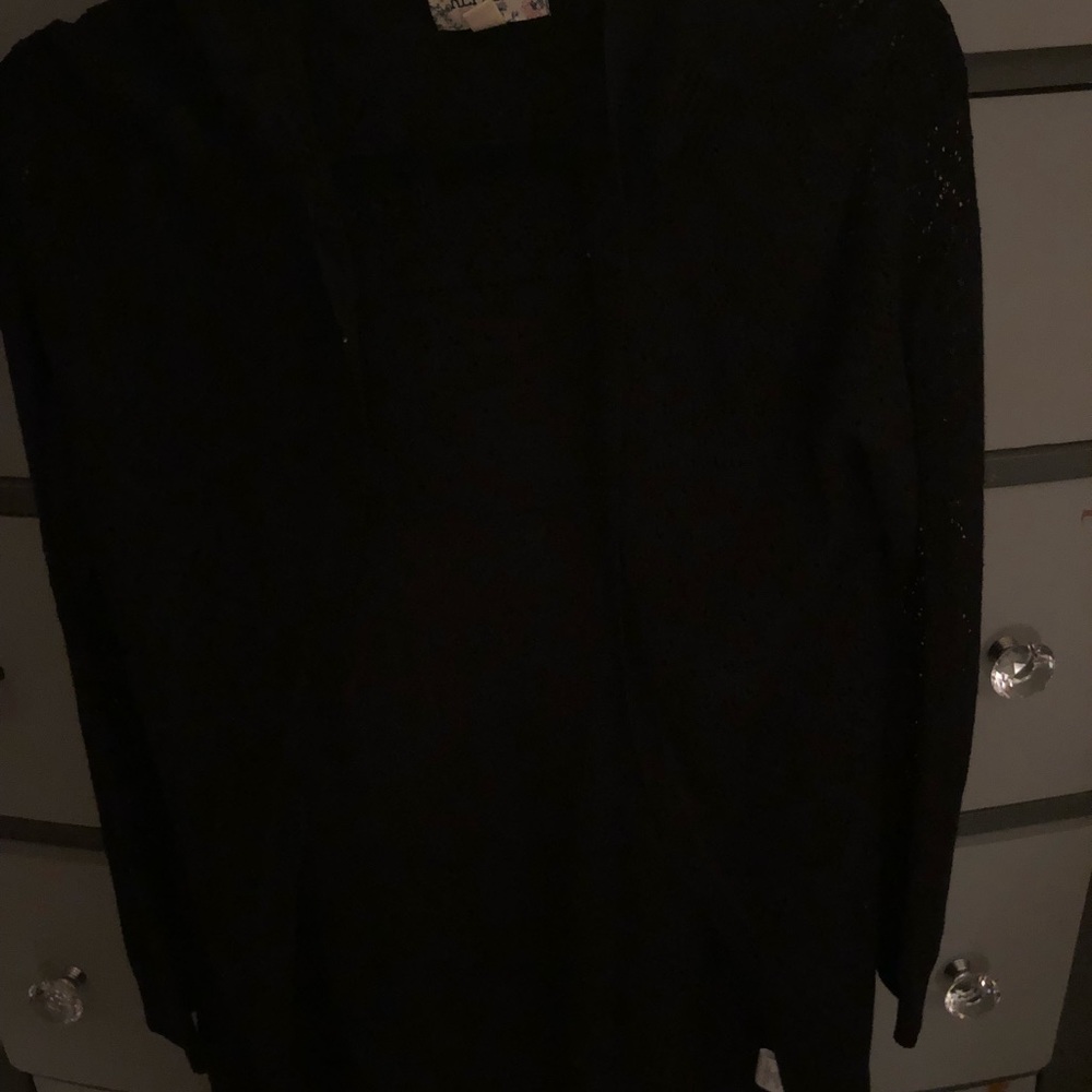 Tunic length cardigan